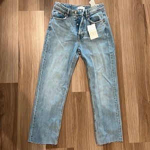 New Zara Straight Jeans - Light Wash